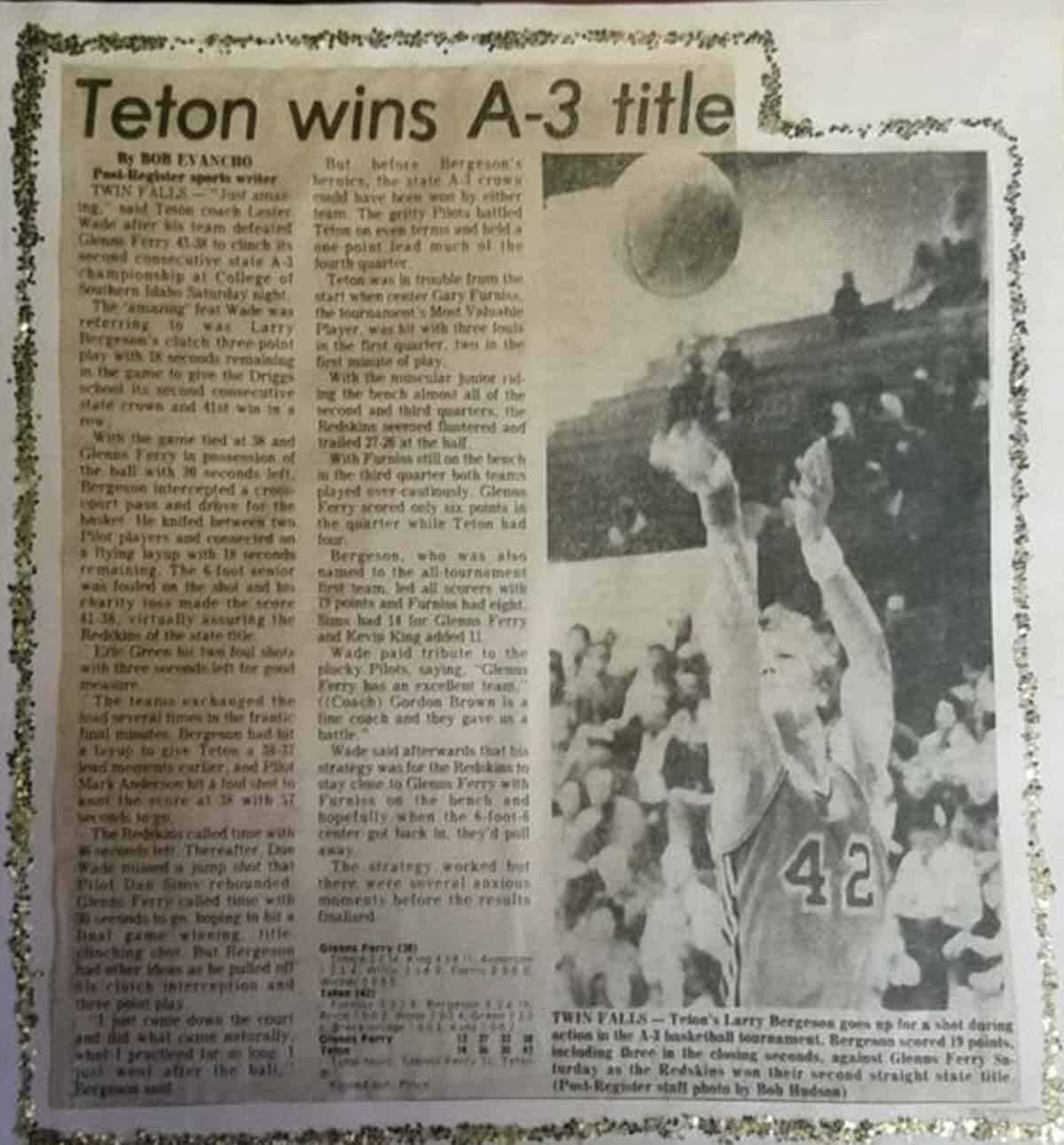 1976 undefeated teton high school basketball